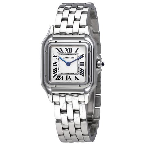 silver cartier watch women